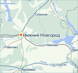 Карта н новгорода спутниковая