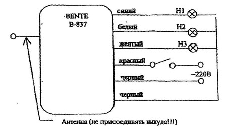 Птс 10 м схема подключения